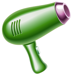 a hairdryer 